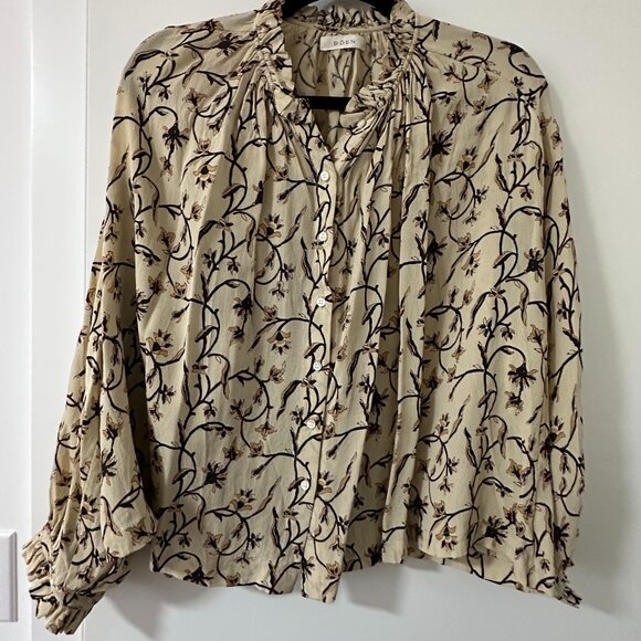 Doen Baltic Top Cream Scroll Print - Picture 3 of 7